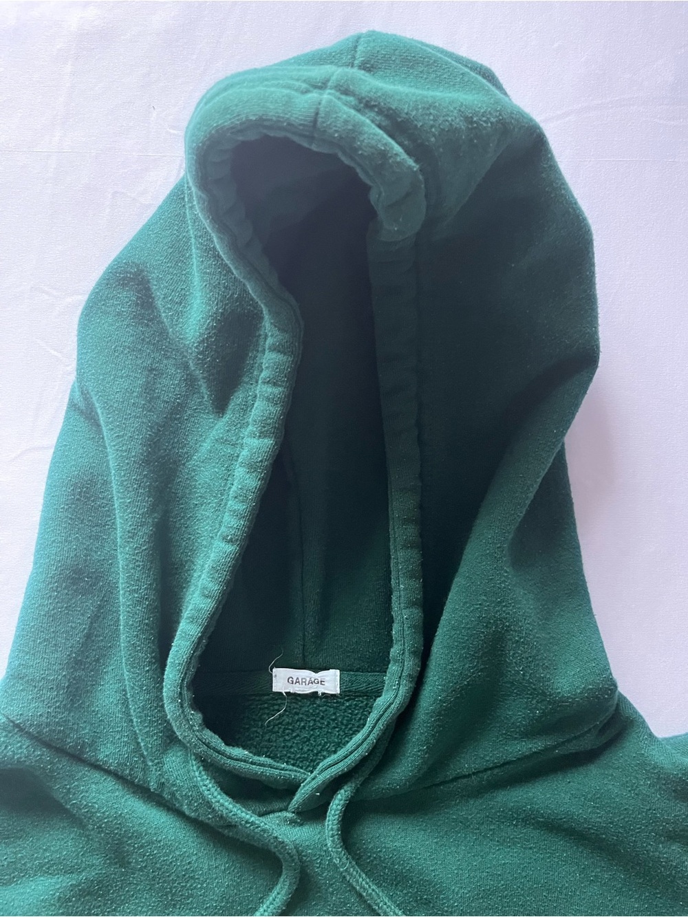 green garage embroidery hoodie - Picture 3 of 4